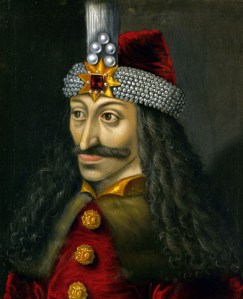 The Ambras Castle portrait of Vlad III, c. 1560, reputedly a copy of an original made during his lifetime. 16th century oil painting, Kunsthistorisches Museum, Vienna. 