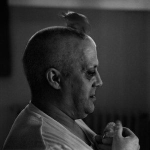 One of a series of prison portraits by photographer Lieven Drollet, in an exhibition called Geen schuld, wel straf (guilt, no, punishment, yes), which ran from 30 Oct. - 24 Dec. 2011, at Museum Dr. Guislain in Gent, Belgium. 