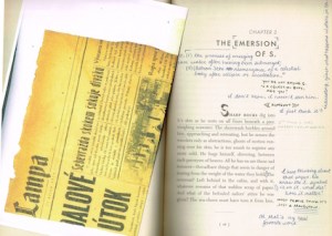 Page with notes and insert